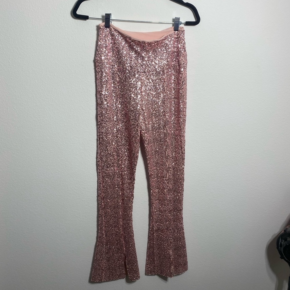 Norma Kamali Pink Sequin Blazer and Sequin Spat Pant - Picture 9 of 12